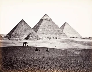 Pyramiden von El-Geezeh (vom Südwesten)