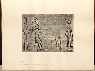 Skulpturen, Denderah, "Kleopatra und ihr Sohn, Nero Casar"