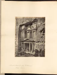 Prächtiger Felsentempel, "El Khusne", Petra, Edom