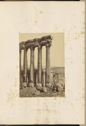 Die großen Säulen und kleinerer Tempel, Baalbek