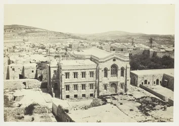 Die neue englische Kirche vom Turm des Hippikus, Jerusalem