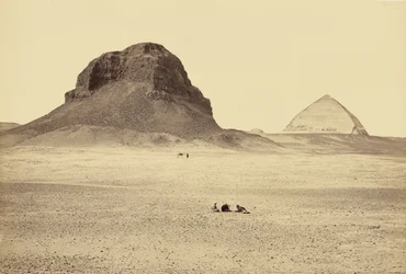 Die Pyramiden von Dahschur, von Osten