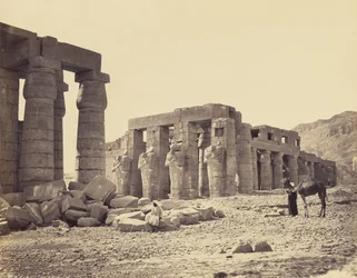 Das Ramesseum von El-Kurneh. Theben. Zweite Ansicht