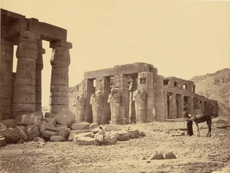 Das Ramesseum von El-Kurney, Theben, zweite Ansicht