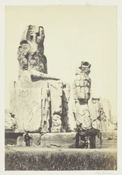 Die Statuen von Memnon, Ebene von Theben