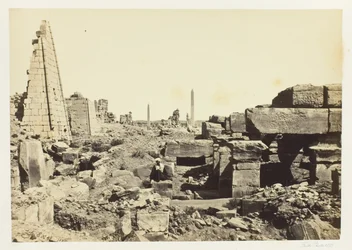 Ansicht bei Karnak, vom Granitpylon