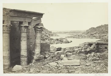 Blick von Philae, Blick nach Norden, 1857