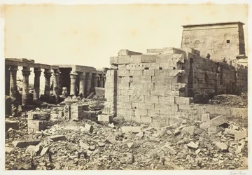 Ansicht auf der Insel Philae, 1857, gedruckt 1862