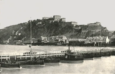 Die Festung Ehrenbreitstein am Rhein, Deutschland, 1895