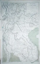 Karte von Indochina aus 