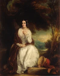 Porträt von Eleanor, Ehefrau des 4. Herzogs von Northumberland, ca. 1844