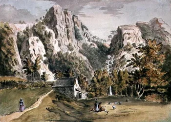 Wasserfall bei Keswick, Cumberland