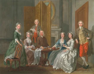 Die Familie Gascoigne, ca. 1740
