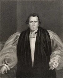 Reverend Daniel Wilson, gestochen von J. Cochran, aus „National Portrait Gallery, Band V“, veröffentlicht um 1835