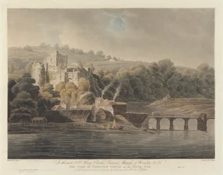 Chepstow Castle am Fluss Wye