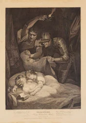 Die Ermordung Eduards V. und seines jüngeren Bruders, des Herzogs von York. Aus William Shakespeares "Richard III.", 4. Akt, 3. Szene