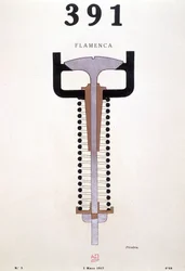 Titelblatt von „391“ von Picabia, Nr. 3 vom 01.03.1917