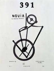 Cover der Zeitschrift „391“ Nr. 1 von Picabia, 25/1/1917