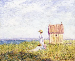 Zwei Frauen am Meer