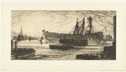 Abwracken des Schiffes Agamemnon