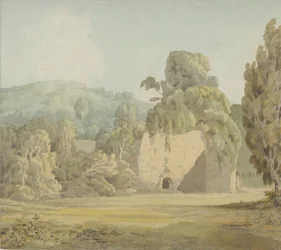 Eine efeubewachsene Ruine, späte 1780er-frühe 1790er Jahre