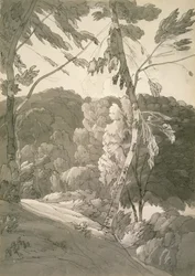 Nr. 1091 Eine bewaldete Landschaft (Eine Szene in Indinowle), 1783