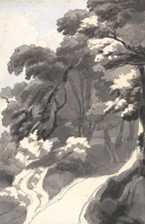 Der Kastanienhain, in der Nähe von Rocca del Papa in der Nähe des Albaner Sees