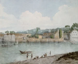 Vauxhall Stairs, von Millbank, 1797