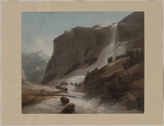Wasserfall zwischen Chiavenna und dem Splügenpass
