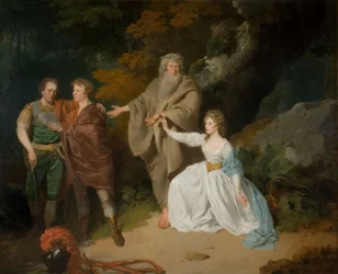 Eine Szene aus Shakespeares Der Sturm, 1787