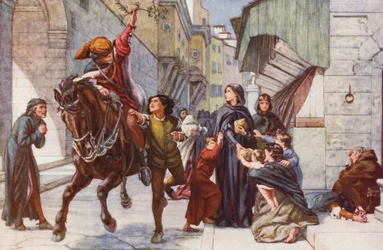 Nachricht von der Rettung nach Florenz bringen