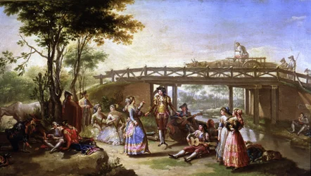 Die Brücke des Kanals von Madrid (Detail)