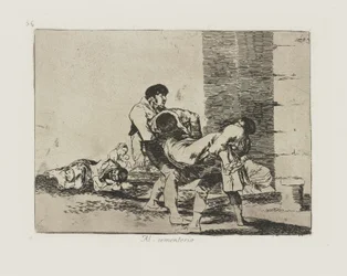 Zum Friedhof, pl. 56 aus der Serie Die Schrecken des Krieges