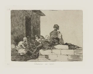 Rufe vergeblich. pl. 54 aus der Serie Die Schrecken des Krieges