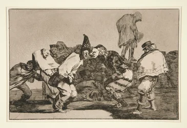 Karnevalsnarren, Platte 14 aus der Serie Die Sprichwörter