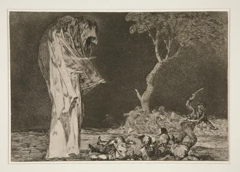 Disparate de miedo (Die Torheit der Angst), Platte 2 aus Los proverbios