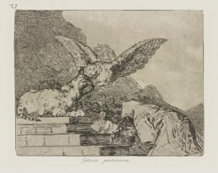 Gatesca Pantomime, Platte 73 aus der Serie Los desastres de la guerra (Die Schrecken des Krieges)