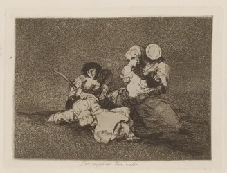 Die Frauen geben Mut, pl. 4 aus der Serie Die Schrecken des Krieges