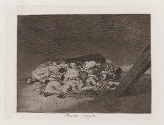 Muertos recogidos (Ernte der Toten), Platte 63 aus Los desastres de la guerra (Die Schrecken des Krieges)