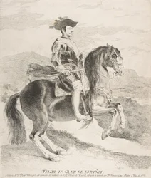 Philipp IV. zu Pferd, nach Velázquez