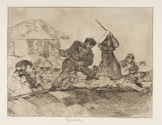 Tafel 28 aus Die Schrecken des Krieges Los Desastres de la Guerra: Rabbl..., 1810 veröffentlicht 1863