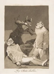 Platte 50 aus Los Caprichos: Die Chinchillas Los Chinchillas., 1799