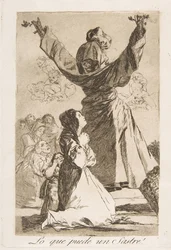 Tafel 52 aus Los Caprichos: Was ein Schneider kann! Lo que puede un Sastre!, 1799