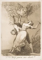 Blatt 75 aus Los Caprichos: Gibt es niemanden, der uns losbindet?