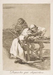 Platte 78 aus Los Caprichos: Beeil dich, sie wachen auf Despacha, que dispiertan., 1799