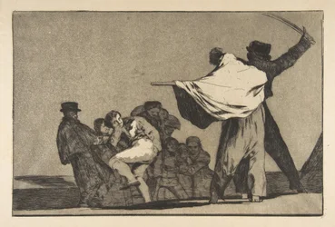 Tafel A aus den Disparates: Wohlbekannte Torheit, ca. 1816-23, veröffentlicht vor 1877
