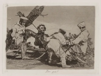 Por que [sic]? (Warum?), Platte 32 aus Los desastres de la guerra (Die Schrecken des Krieges)