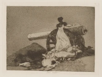 Que valor! (Welcher Mut!), pl. 7 aus der Serie Los desastres de la guerra (Die Schrecken des Krieges)
