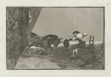 Temeridad de Martincho in der Arena von Saragossa, Platte 18 aus La tauromaquia