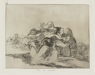 Todo va revuelto. (Alles ist durcheinander.), pl. 42 aus der Serie Los desastres de la guerra (Die Schrecken des Krieges)